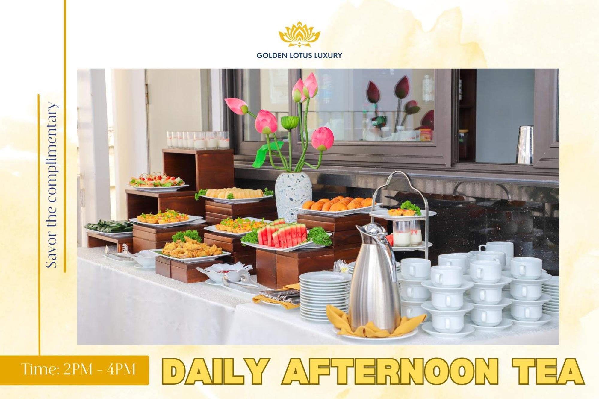 Golden Lotus Luxury Hotel Danang - Complimentary Daily Afternoon Tea Luaran gambar